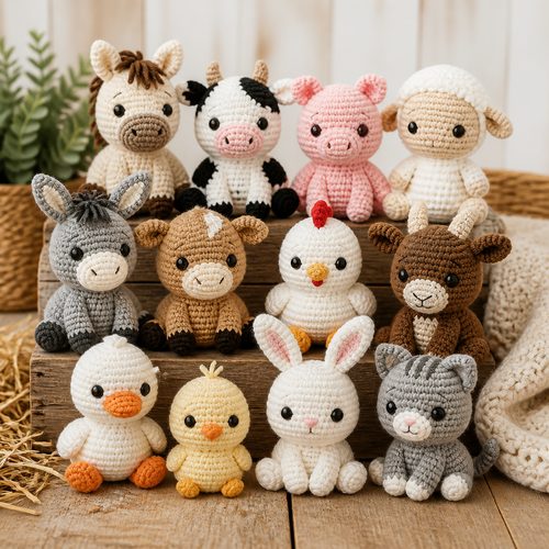 Baby Farm Animals 12in1