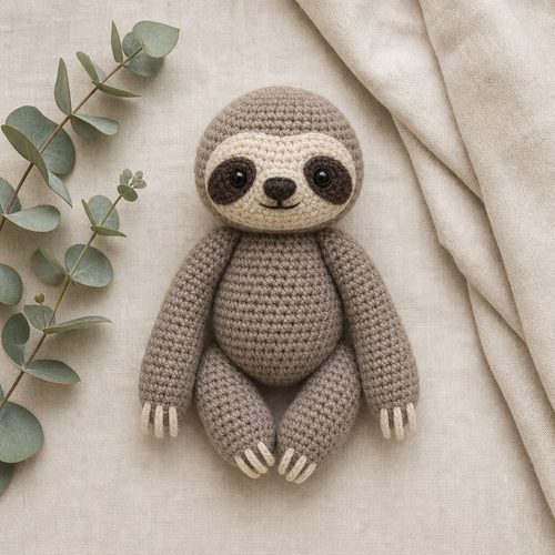 Baby Sloth Crochet Pattern view 2
