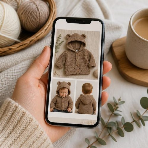Baby Bear Hood Cardigan view 3