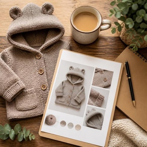 Baby Bear Hood Cardigan view 5