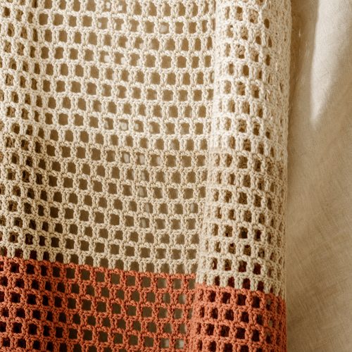Colour Block Beach Cover Up Crochet Pattern view 4