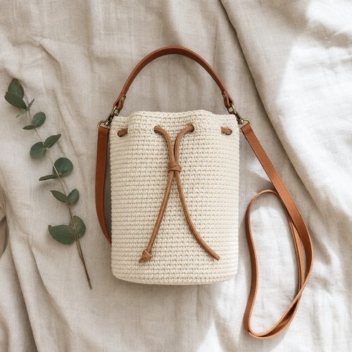 Coastal Bucket Bag Crochet Pattern view 2