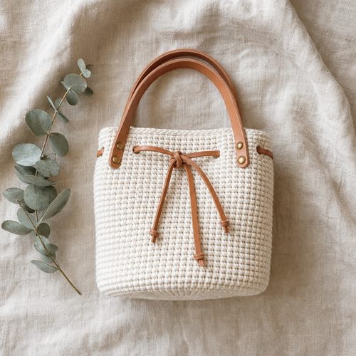 Solstice Bucket Bag Crochet Pattern view 2