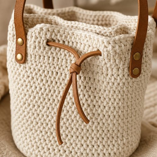 Solstice Bucket Bag Crochet Pattern view 4