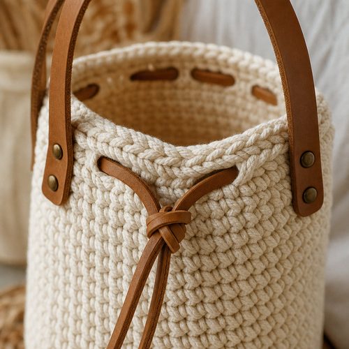 Solstice Bucket Bag Crochet Pattern view 5