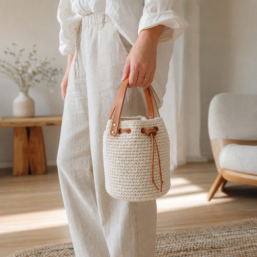 Solstice Bucket Bag Crochet Pattern view 6