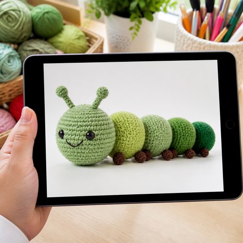Little Caterpillar Crochet Pattern view 2