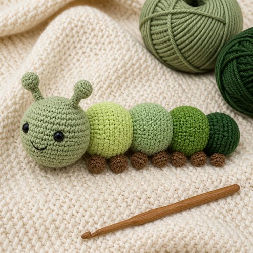 Little Caterpillar Crochet Pattern view 3