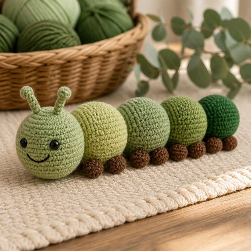 Little Caterpillar Crochet Pattern view 4