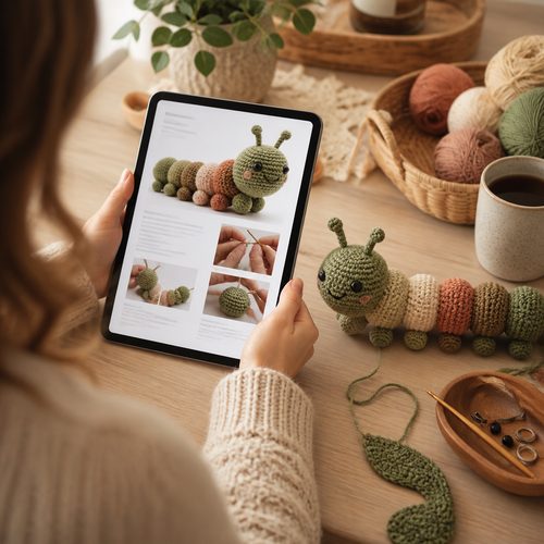 Little Caterpillar Crochet Pattern view 6