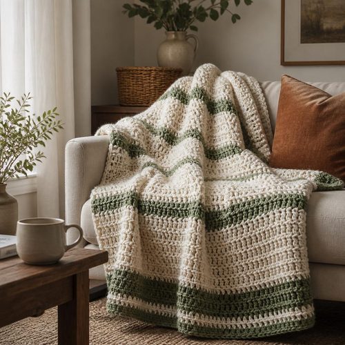 Chunky Colour Block Throw view 6