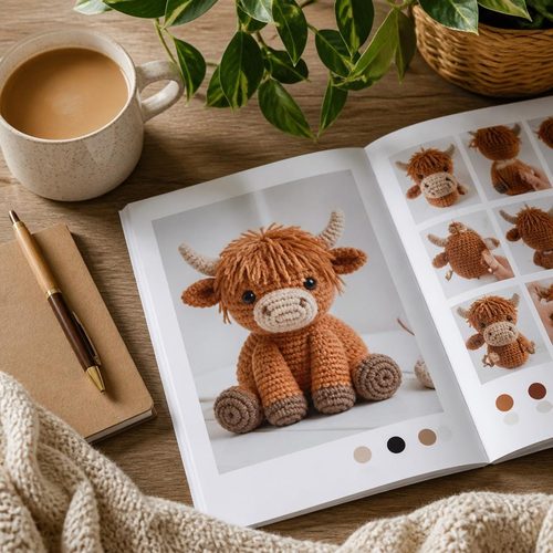 Highland Cow Crochet Pattern view 5