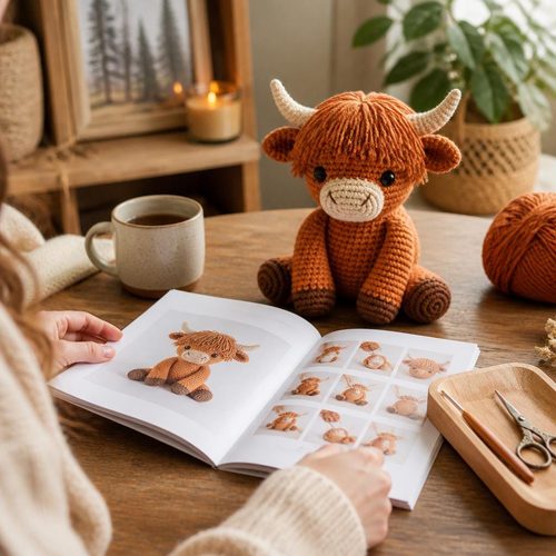 Highland Cow Crochet Pattern view 6