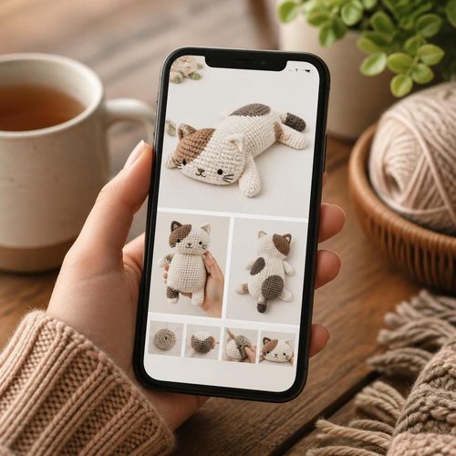 Floppy Cat Crochet Pattern view 3