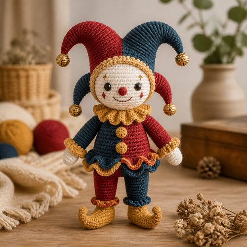 Jester Amigurumi Crochet Pattern