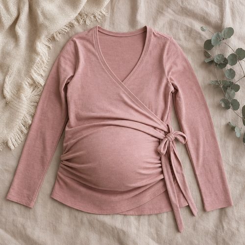 Maternity Wrap Top Sewing Pattern view 2