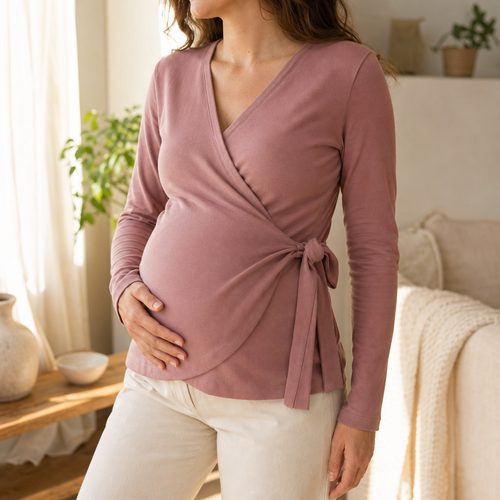 Maternity Wrap Top Sewing Pattern view 6