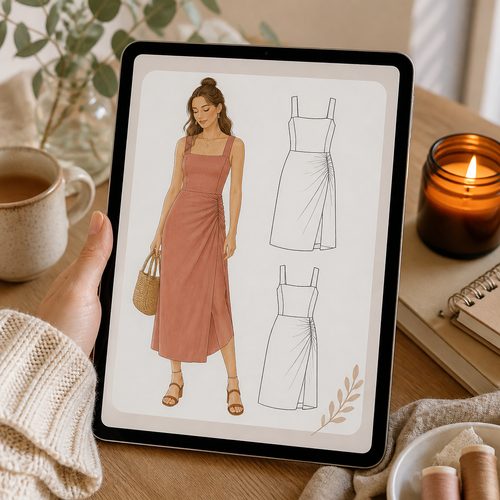 Midi Dress Sewing Pattern view 6