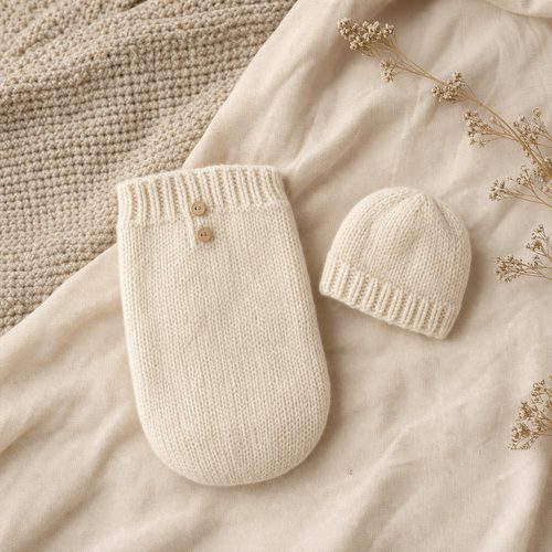 Preemie Cocoon And Hat Knitting Pattern view 3