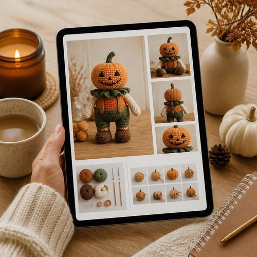 Pumpkin Man Plushy view 2