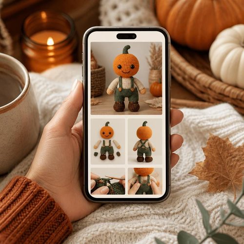 Pumpkin Man Plushy view 3