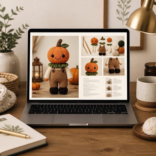 Pumpkin Man Plushy view 4