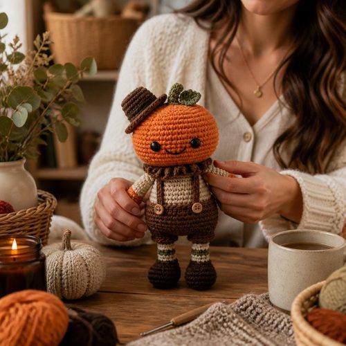 Pumpkin Man Plushy view 6