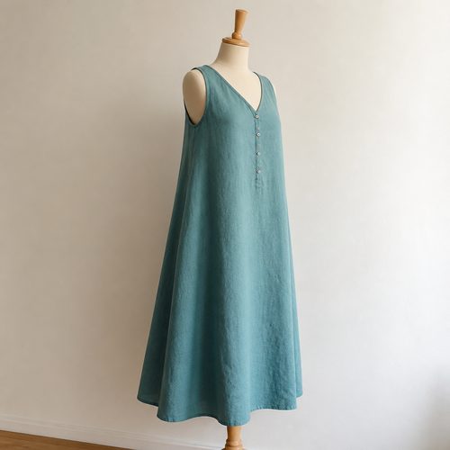 Plus Size A Line Sundress Sewing Pattern view 2