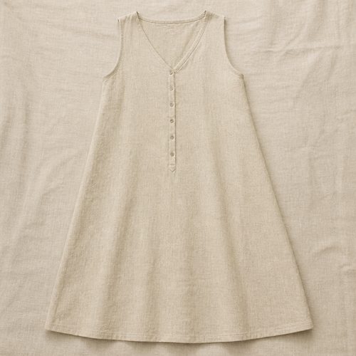 Plus Size A Line Sundress Sewing Pattern view 6