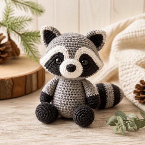 Woodland Raccoon Crochet Pattern
