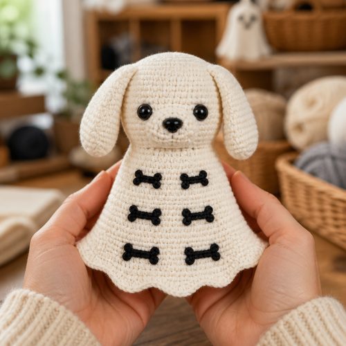 Ghost Puppy Crochet Pattern view 4